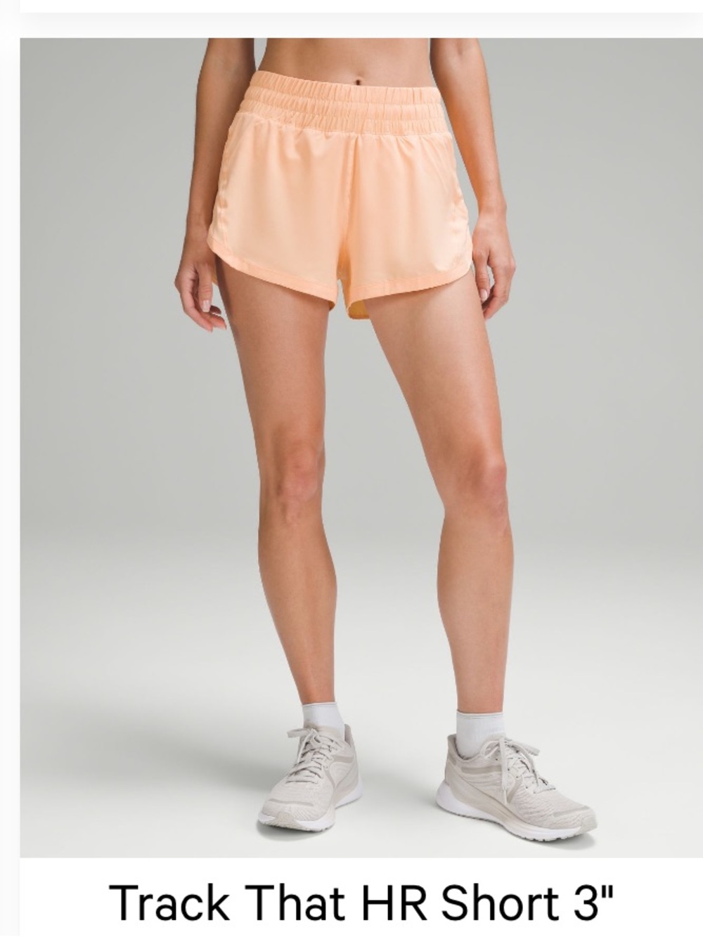 lululemon athletica Light orange Elastic-Waist Running Shorts